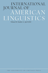 front cover of International Journal of American Linguistics, volume 90 number 2 (April 2024)