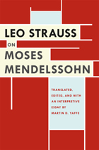 front cover of Leo Strauss on Moses Mendelssohn