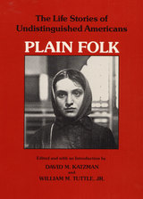 front cover of Plain Folk