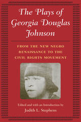 front cover of The Plays of Georgia Douglas Johnson