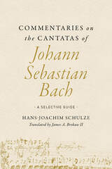 front cover of Commentaries on the Cantatas of Johann Sebastian Bach