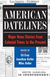 front cover of American Datelines