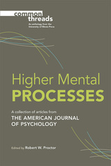 front cover of Higher Mental Processes
