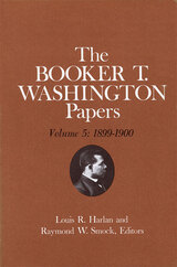 front cover of Booker T. Washington Papers Volume 5