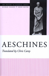 front cover of Aeschines