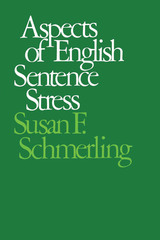 front cover of Aspects of English Sentence Stress