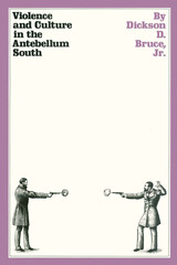 front cover of Violence and Culture in the Antebellum South