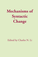 front cover of Mechanisms of Syntactic Change