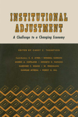 front cover of Institutional Adjustment