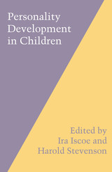 front cover of Personality Development in Children