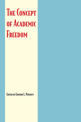 front cover of The Concept of Academic Freedom