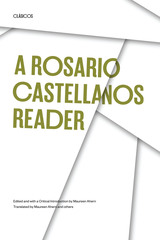 front cover of A Rosario Castellanos Reader