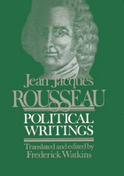 front cover of Jean Jacques Rousseau