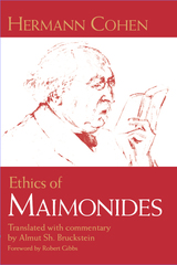 front cover of Ethics of Maimonides