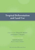 front cover of Tropical Deforestation and Land Use