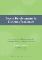 front cover of Recent Developments in Fisheries Economics