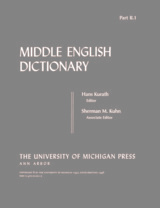 front cover of Middle English Dictionary