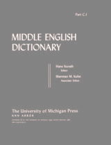 front cover of Middle English Dictionary