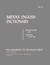 front cover of Middle English Dictionary