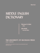 front cover of Middle English Dictionary