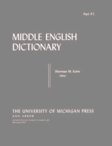 front cover of Middle English Dictionary