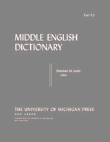 front cover of Middle English Dictionary