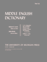 front cover of Middle English Dictionary