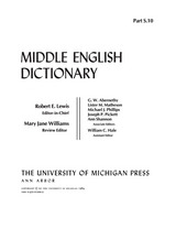 front cover of Middle English Dictionary