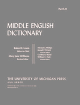 front cover of Middle English Dictionary