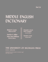 front cover of Middle English Dictionary