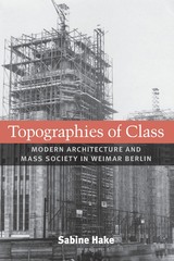 front cover of Topographies of Class