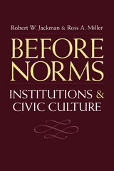front cover of Before Norms