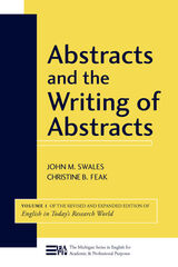 front cover of Abstracts and the Writing of Abstracts