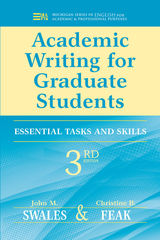 front cover of Academic Writing for Graduate Students, 3rd Edition
