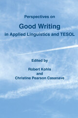 front cover of Perspectives on Good Writing in Applied Linguistics and TESOL