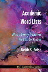 front cover of Academic Word Lists