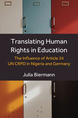 front cover of Translating Human Rights in Education