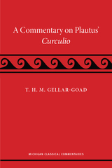front cover of A Commentary on Plautus' Curculio