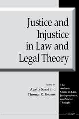 front cover of Justice and Injustice in Law and Legal Theory
