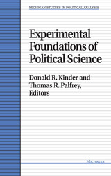 front cover of Experimental Foundations of Political Science