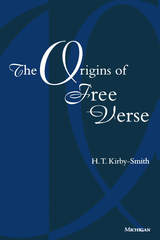 front cover of The Origins of Free Verse