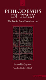 front cover of Philodemus in Italy