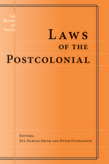 front cover of Laws of the Postcolonial