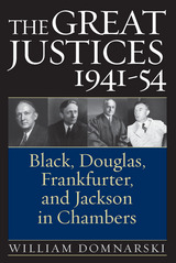 front cover of The Great Justices, 1941-54