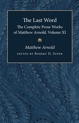 front cover of The Complete Prose Works of Matthew Arnold