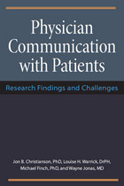 front cover of Physician Communication with Patients