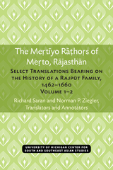 front cover of The Mertiyo Rathors of Merto, Rajasthan