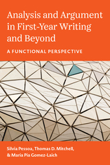 front cover of Analysis and Argument in First-Year Writing and Beyond