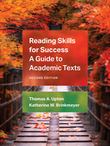 front cover of Reading Skills for Success