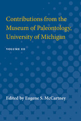 front cover of Contributions from the Museum of Paleontology